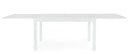 Tavolo Allungabile da Esterno 135-270x90x75h cm in Alluminio Cliv Bianco  