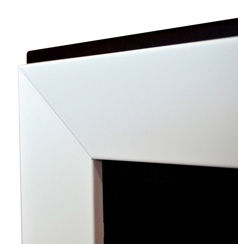 Camino a Bioetanolo da Parete 180x49 cm  Frame 1800 Bianco