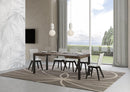 Tavolo Allungabile 120-204x80x77 cm Everyday Noce e Antracite