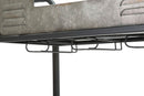 Carrello Industry Plus 81,5x35x86 cm in Ferro Nero e Grigio