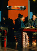 Stufa Elettrica ad Infrarossi 79,2x15x10 cm da Parete 1200W Moel Sharklite