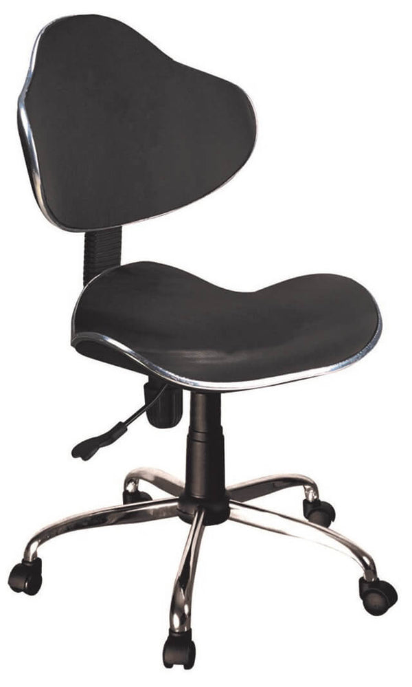 Motti Top Team Schwarzer Bürosessel aus Kunstleder prezzo