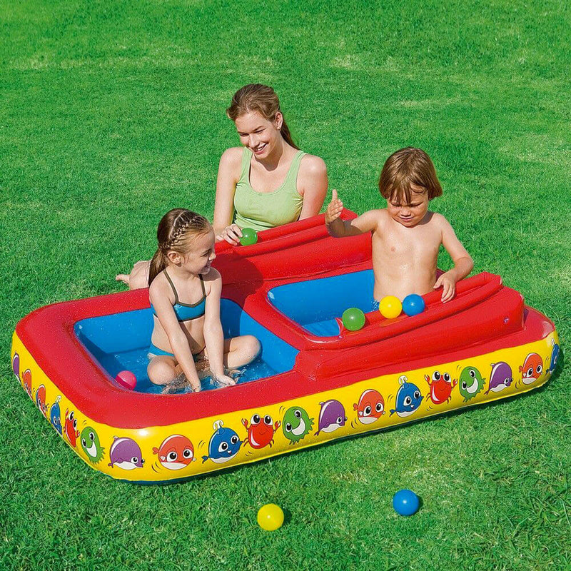 Piscina Gonfiabile Rolly Raceway per Bambini 155x104x36 cm in Vinile Bestway 52178