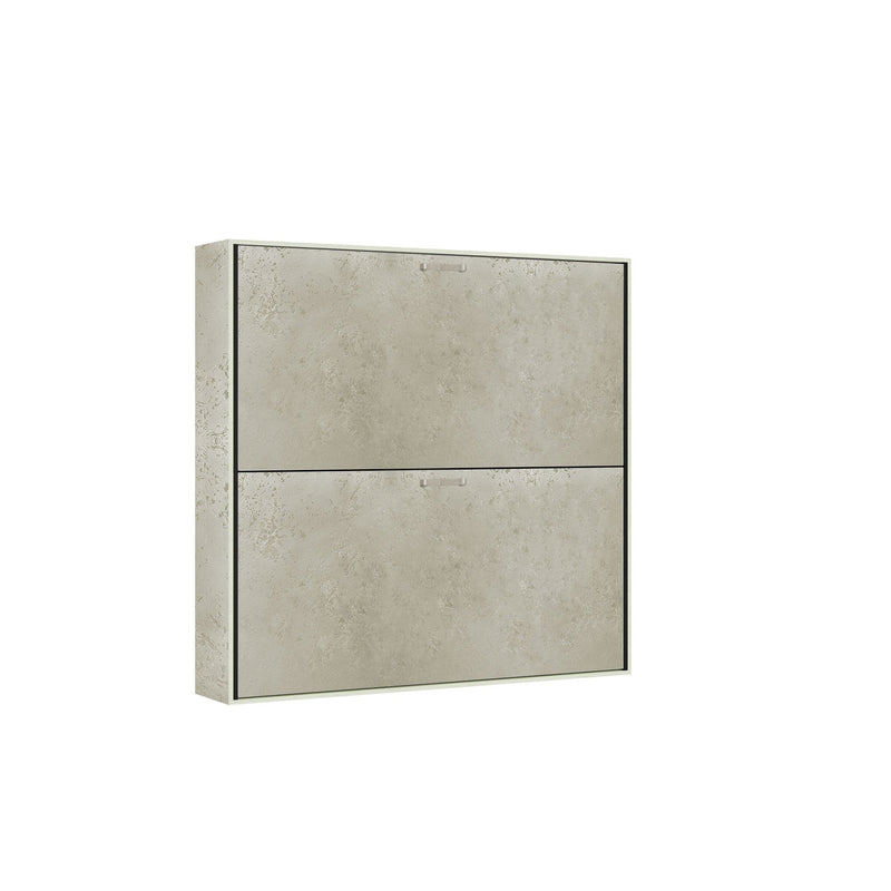  Letti Singoli Doppi a Scomparsa Salvaspazio Orizzontale Kando H190,8 cm con Materasso Cashmere 