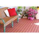 Set 6 Piastrelle in Plastica da Esterno 40 x 40 cm 