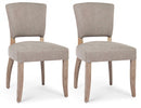 Set 2 Sedie 52x63x90h cm Maratriz Grigio 