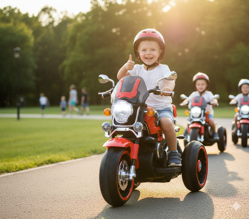 Moto Elettrica per Bambini 12V Kidfun Melbourne Rossa