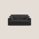 Divano Letto 3 Posti 186x92x96 cm in Tessuto Antracite