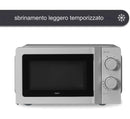 Forno a Microonde 20 L 6 Livelli di Potenza 700 W Funzione Scongelamento Grigio      