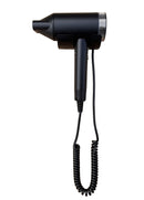 Asciugacapelli Professionale Vama PASSION HAIR Motore Brushless 1500W per Hotel con Base Murale Nero