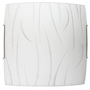 Plafoniera 2xE27 Ganci Filo Acciaio Vetro Lastra Bianco E-Energy Simone