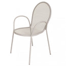 Sedia da Giardino Sheffield Impilabile 54x61x90 h cm in Acciaio Tortora