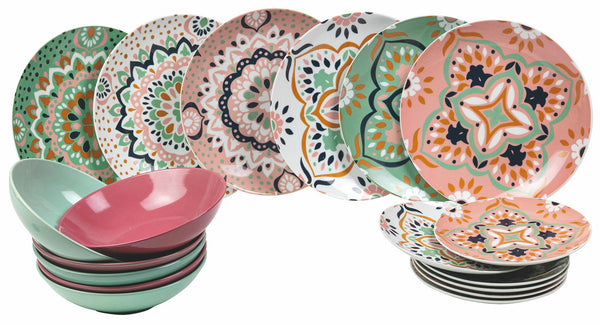 acquista Tafelservice 18 Teile aus Porzellan und Steinzeug Villa d'Este Home Tivoli Cala Tarida