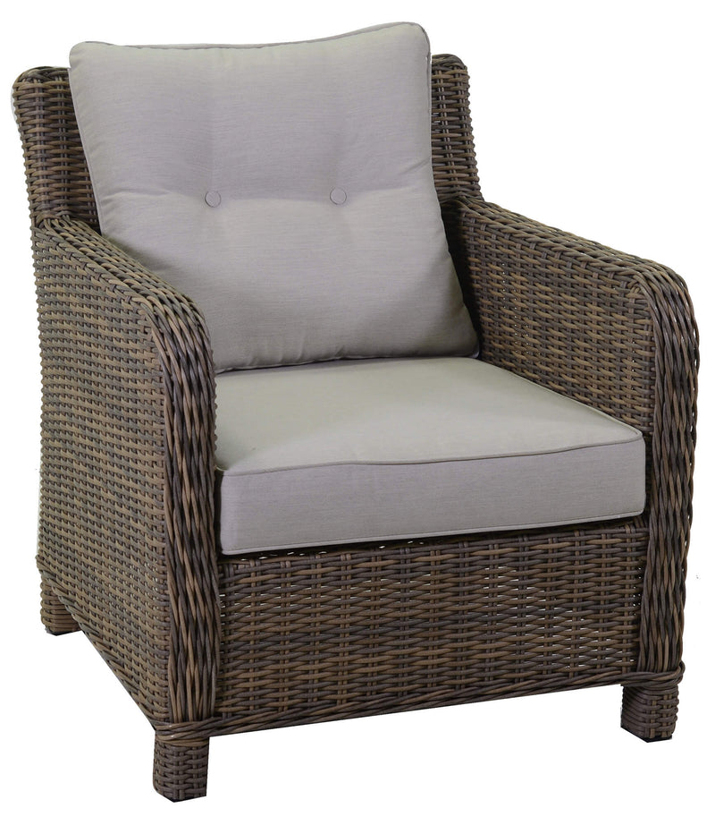 Set da Giardino Divano 2 Poltrone e Tavolino in Polyrattan Baltimora