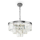 Lampada pendente Neoclassic in Metallo e Vetro Revero Cromo