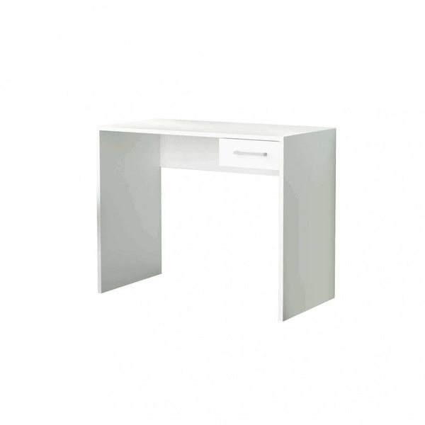 acquista Tom Bianco PC Stand Desk 90 x 45 x 74 h cm aus weißer Bilaminat-Spanplatte