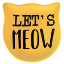 Set piattino e tazza  in Ceramica VdE Tivoli 1996 Cats Giallo e Nero