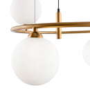 Lampada pendente Modern in Metallo Ring Ottone
