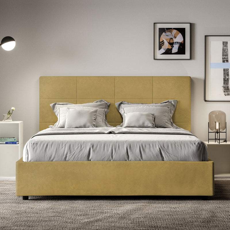 Letto Matrimoniale Francese Mika Ocra Varie Misure