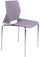 Stuhl aus Polypropylen und Chromo Vandi Hellgrau