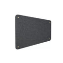 Pannello Fonoassorbente da Parete con Fori 120x50 cm Kit di 4 distanziali Coprivite Gold Finitura Antracite    