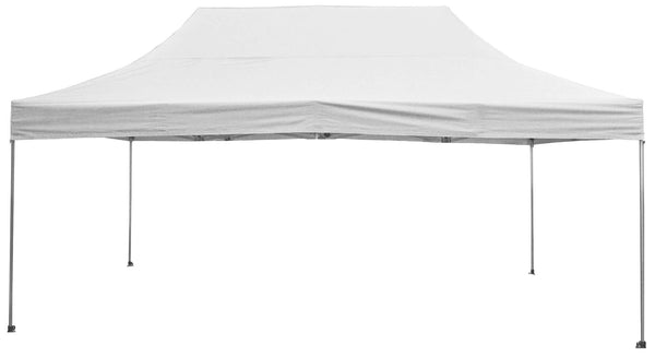 Faltbarer Gartenpavillon 3x4,5m aus Aluminium und weißem Stoff sconto