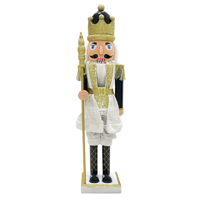 Soldato Schiaccianoci Natalizio H80 cm Nero e Oro