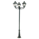 Lampada Palo Alto Tre Luci per Giardino Colore Grigio per Esterno Linea Elegance Livos