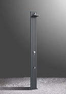 Doccia Solare da Esterno Giardino 30L Miscelatore e Lavapiedi Arkema Spring S Fascia Inox Bianco Cr