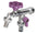 Rubinetto a Sfera Doppio per Fontana da Giardino con Fiore e Leva Colorate Belfer RUB/030 Viola