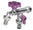 Rubinetto a Sfera Doppio per Fontana da Giardino con Fiore e Leva Colorate Belfer RUB/030 Viola
