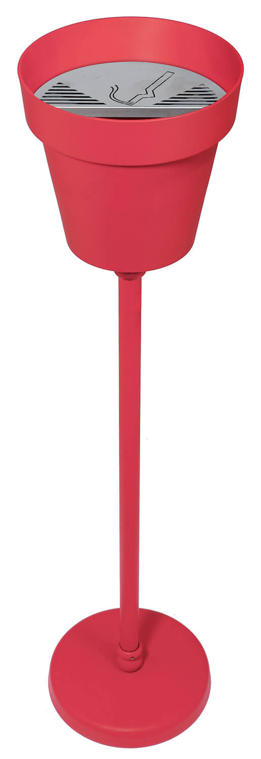 Zigarettenlöscher Outdoor-Aschenbecher aus Eisen Belfer Ashtray 42/SPS Red sconto