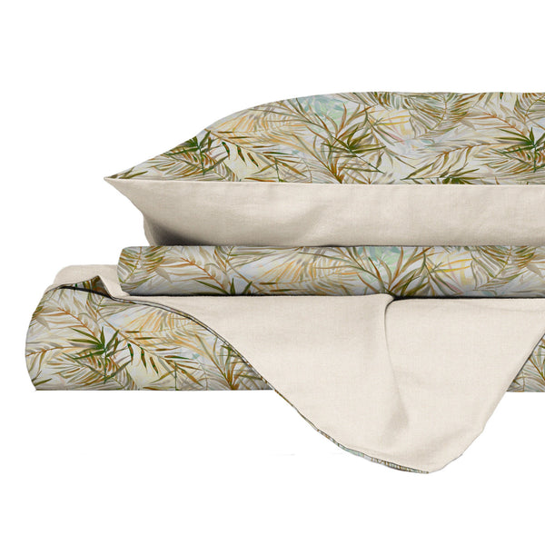 acquista Copripiumino Matrimoniale con Federe Stampato in Puro Cotone Ego