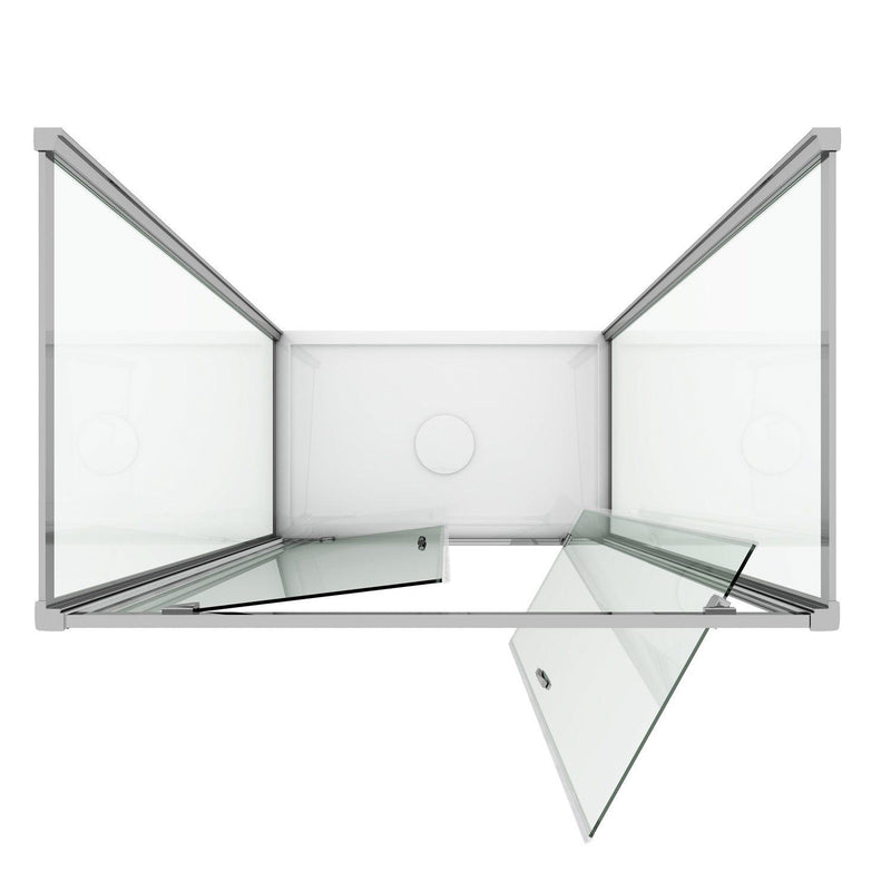 Box Doccia 3 Lati 2 Ante Battenti In Cristallo H198 Fosterberg Aalborg Trio
