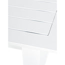 Set Salotto da Giardino Divano 2 Poltrone e Tavolino in alluminio bianco