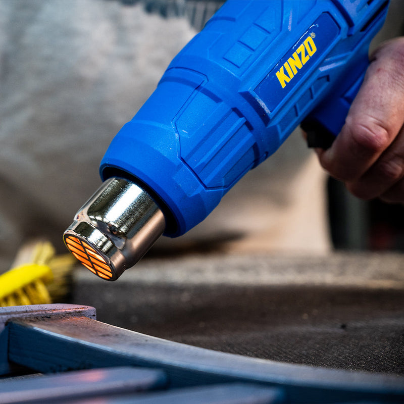 Pistola Termica ad Aria Calda 230V 350°-600° Bruciatore Vernice Termosoffiatore Kinzo