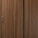 Mobiletto 2 Ante Scorrevoli 75x38x85 h cm in Truciolare bilaminato Noce