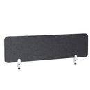 Pannello Fonoassorbente da Banco 140x45 cm Coppia di Morsetti Regolabili da Banco Finitura Antracite    