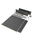 Kit Cassetto Vertex H93 mm con Pannelli Inclusi Larghezza 600 Grigio Antracite Emuca