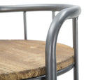 Libreria Berlin Double 86,5x42,5x110 cm in Ferro e Legno di Abete Naturale e Nero