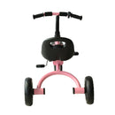 Triciclo per Bambini in Metallo con Campanello e Parafango Rosa 