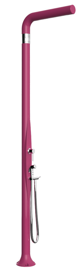 Doccia da Esterno Giardino Miscelatore e Doccetta Mobile Arkema Funny Yang Fuxia