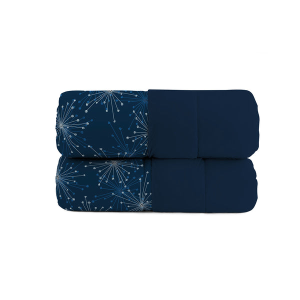 Trapunta Invernale Stampata in Microfibra 200gr Double Face Fireworks Varie Misure sconto