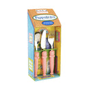 Set Posate per Bambini in Acciaio Eme Pappallegra Rosa