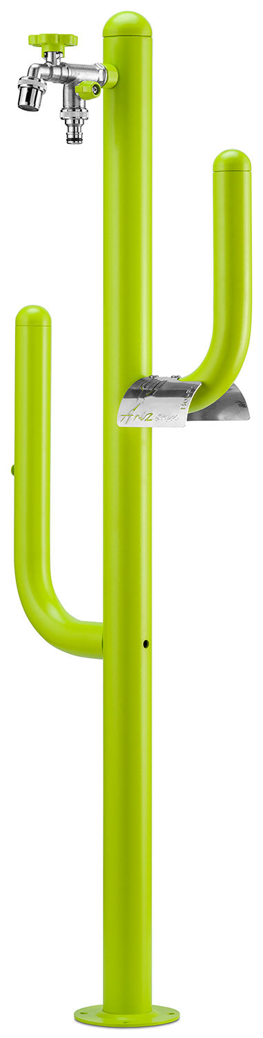 Fontana a Colonna Rubinetto Doppio in Ottone e Porta Tubo Arizona Belfer 42/ARZ Verde Acido sconto