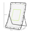 Rete Elastica Rimbalzo da Calcio e Rugby Rimbalzatore Portatile 90x80x140 cm 