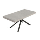 Tavolo Allungabile 180/440x90 cm Niket Cashmere Gambe Antracite      