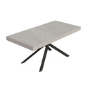 Tavolo Allungabile 200/304x90 cm Niket Cashmere Gambe Antracite      