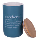 Barattolo Zucchero Double Face 750 ml in New Bone China VdE Tivoli 1996 Verde Petrolio