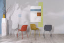 Set 4 Sedie 55x46xH79 cm in Polipropilene Eva Senape